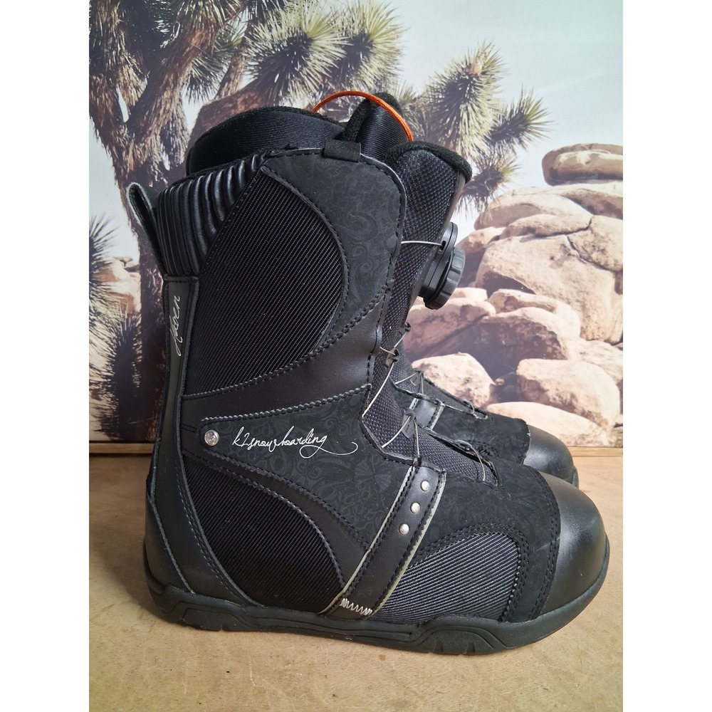 K2 Haven Womens Snowboard Boots Black Boa Lacing Intuition Liner Size 6.5